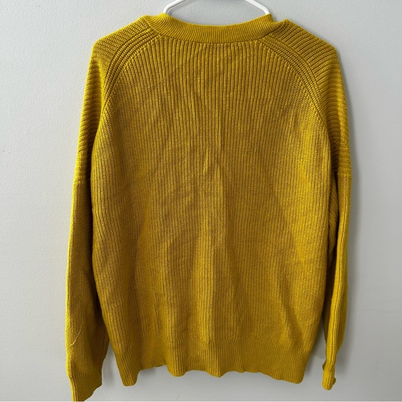 J. Crew V-Neck Cotton Blend Button Cardigan Chartreuse Size Small AX752 - Picture 10 of 10